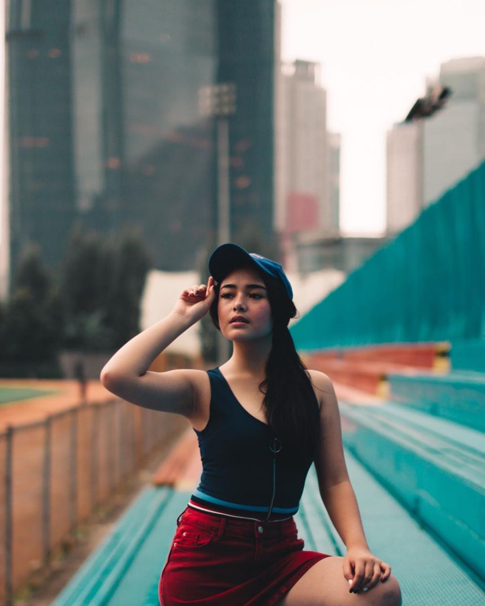 5 Gaya Amanda Manopo pakai crop top ini bikin gagal fokus