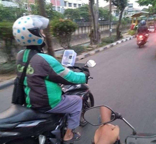10 Kelakuan absurd orang saat naik motor ini bikin tepuk jidat