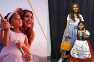 Gaya simpel Ayu Ting Ting saat antar anak sekolah, tuai pujian