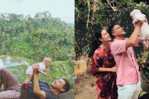 Pose di pantai, cara Hamish Daud gendong anaknya curi perhatian