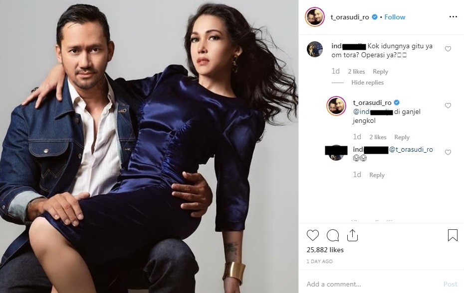 Dituding hidungnya hasil operasi, ini respons menohok Tora Sudiro