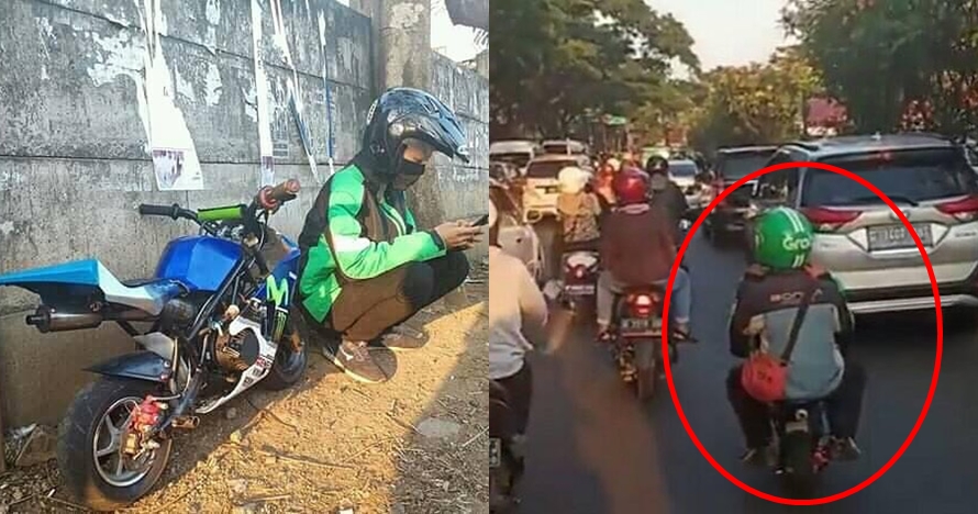 7 Posisi cowok dibonceng ojek online ini bikin geli