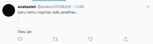 6 Cuitan lucu menebak nama adik Jan Ethes ini kocak