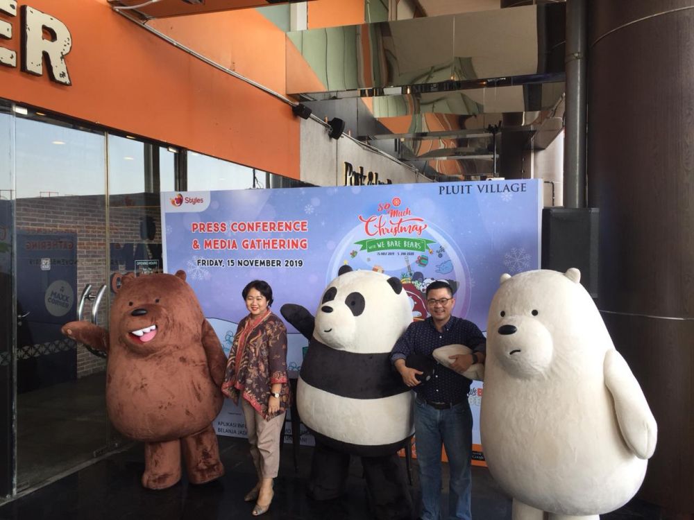 Sambut libur Natal dan Tahun Baru, We Bare Bears hadir di mal