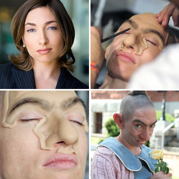 11 Potret seleb Hollywood pakai makeup spesial efek, manglingi