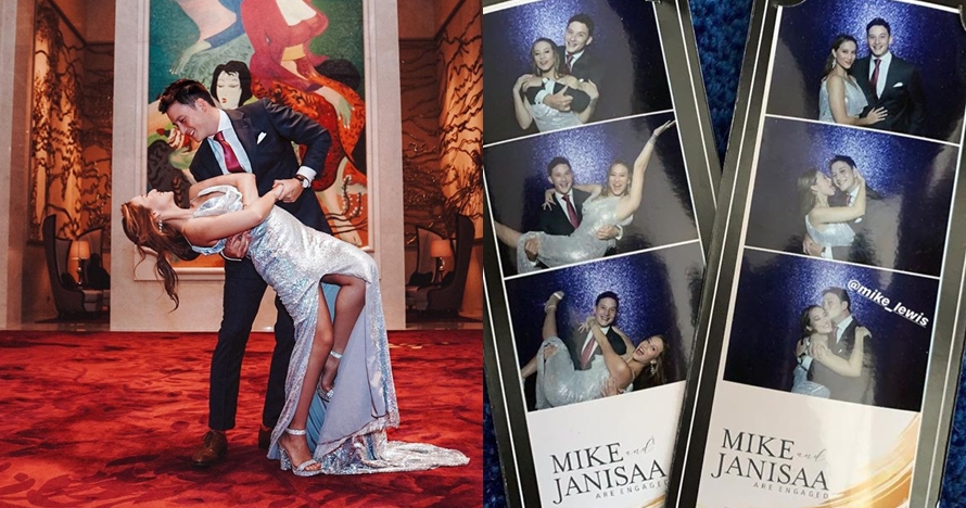 7 Momen pertunangan Mike Lewis & Janisaa, dansa dan ciuman mesra