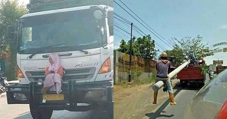 10 Tingkah santai orang naik kendaraan ini bikin ngelus dada