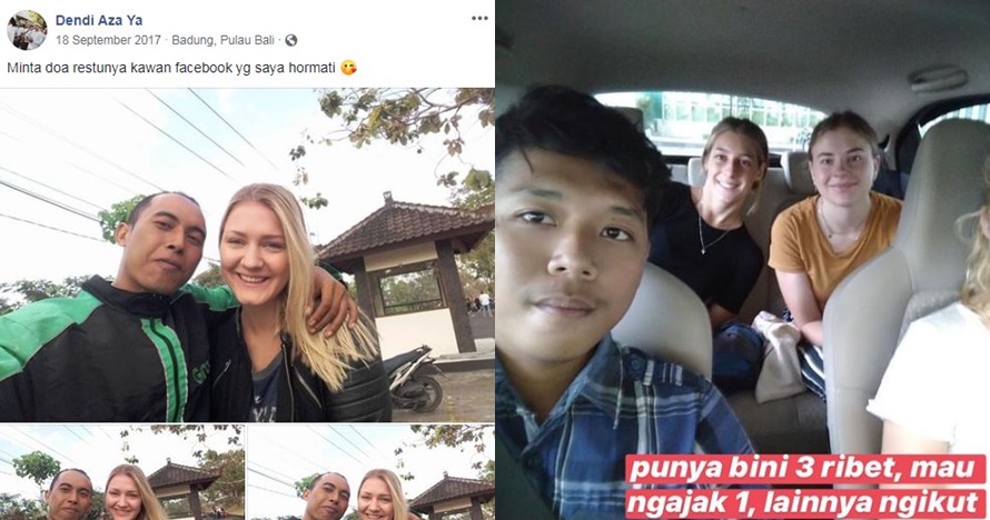 7 Momen driver ojek online kepedean antar bule cantik, kocak