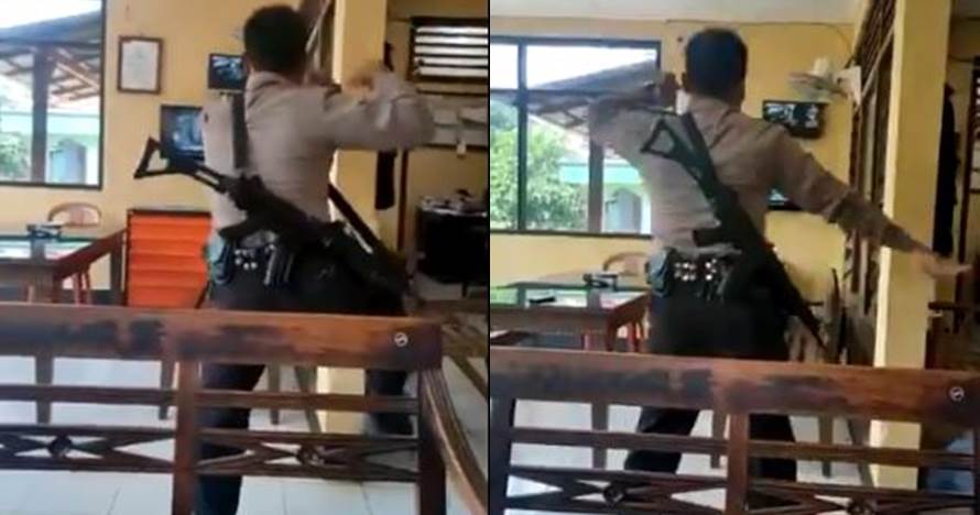 Aksi polisi tirukan tarian Jawa lewat YouTube, bikin salut