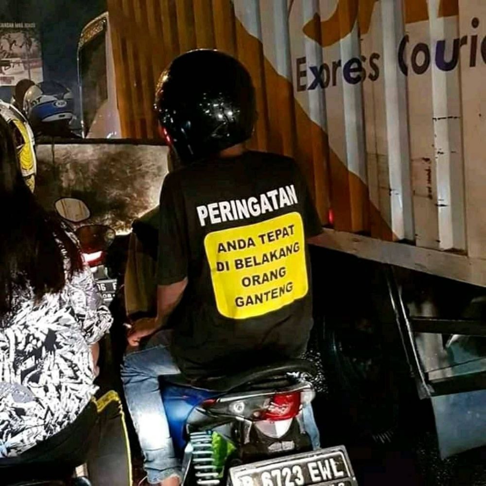 10 Peringatan lucu dari pengendara motor ini kocak abis