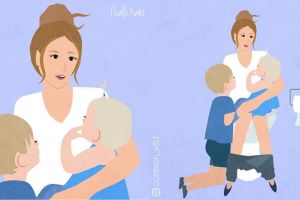 10 Ilustrasi repotnya asuh anak, suarakan jeritan hati ibu