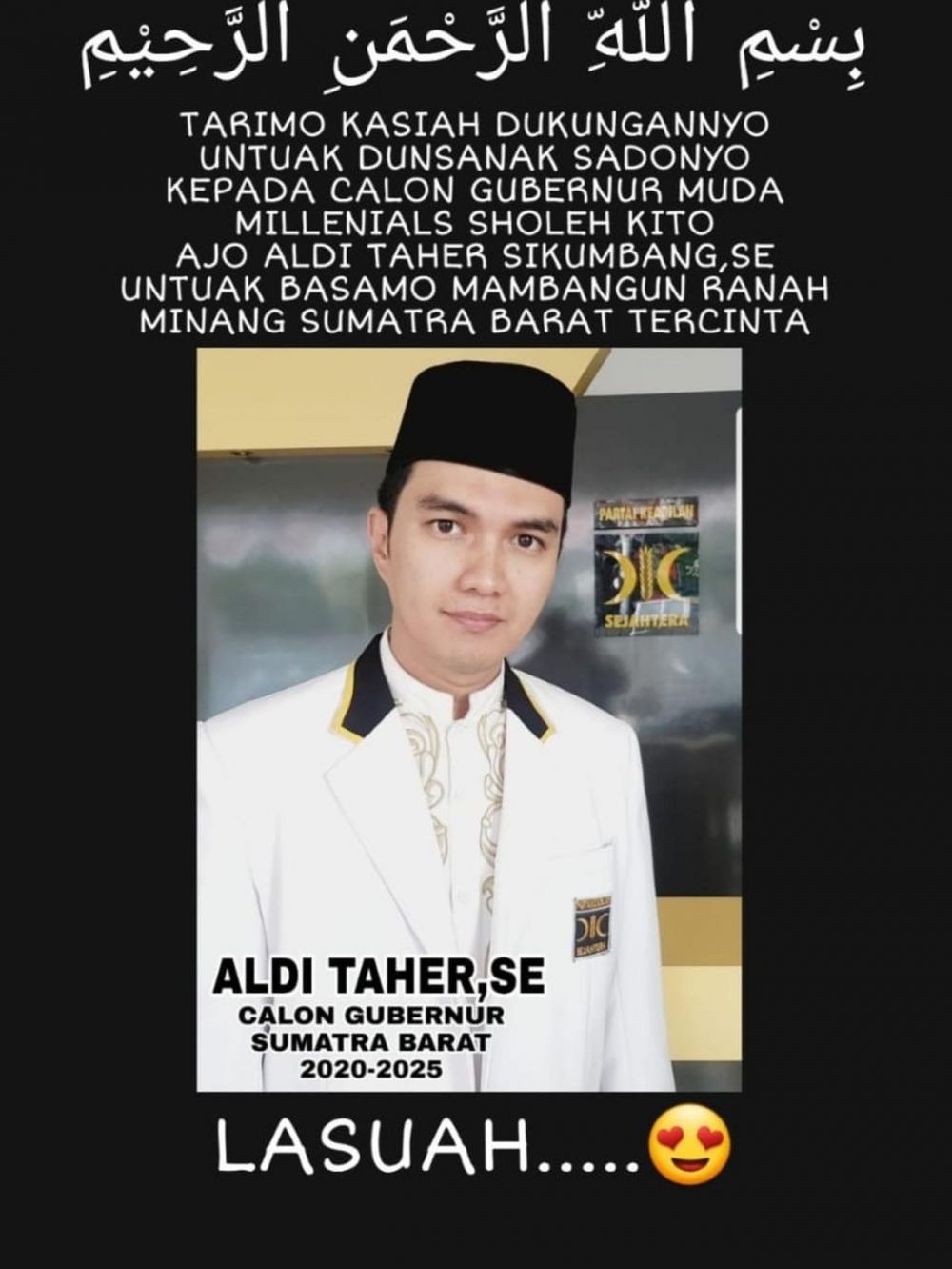Lama tak ada kabar, Aldi Taher maju jadi cagub Sumatera Barat