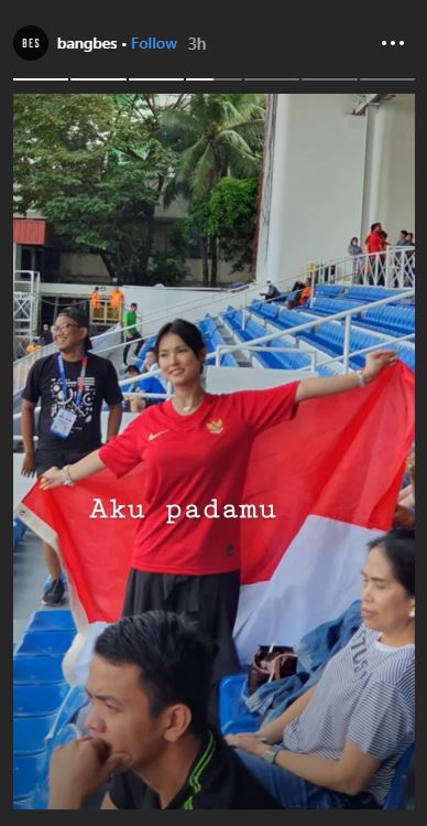 10 Momen Maria Ozawa dukung timnas Indonesia di SEA Games 2019