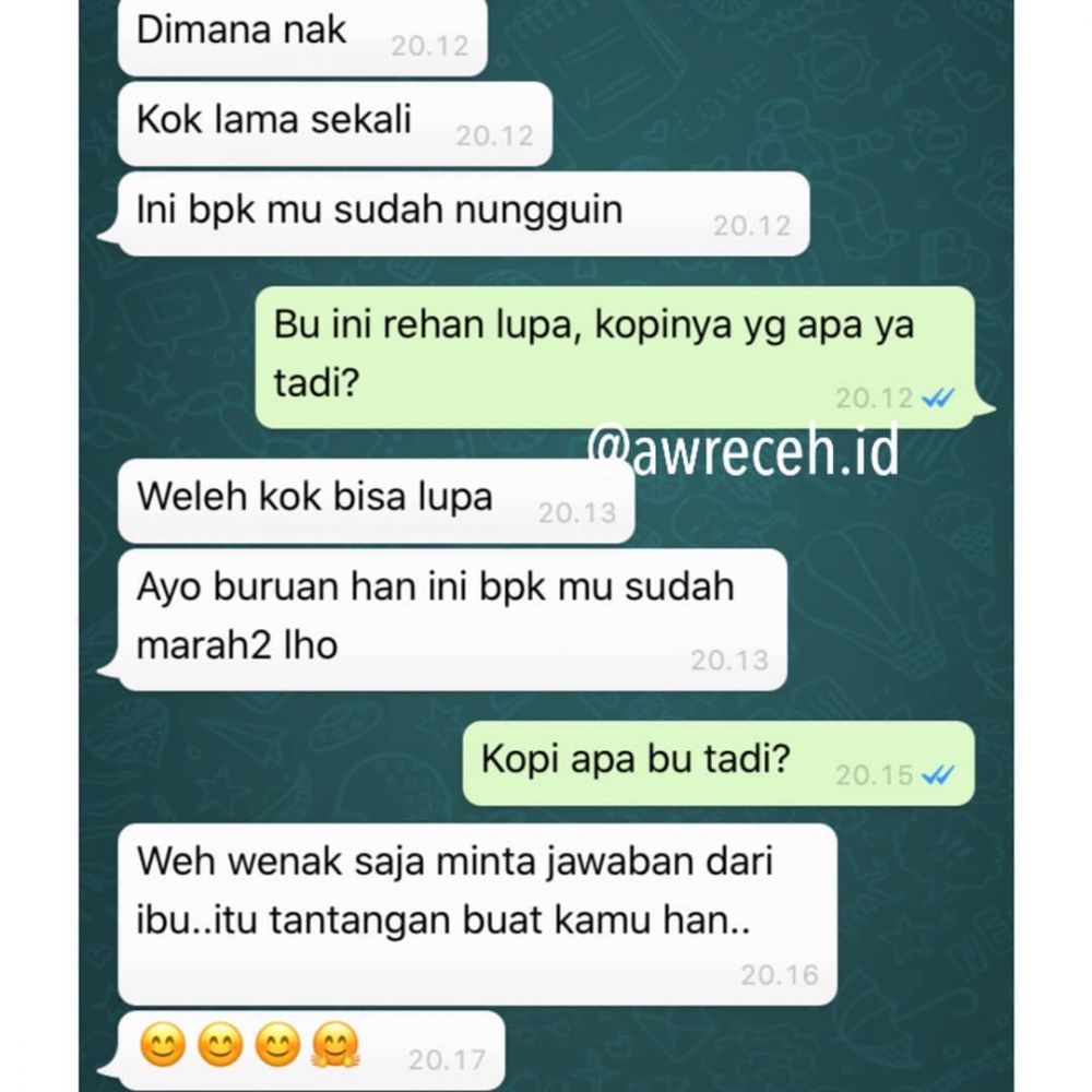 10 Chat lucu ibu dan anak ini bikin nyengir tepuk jidat
