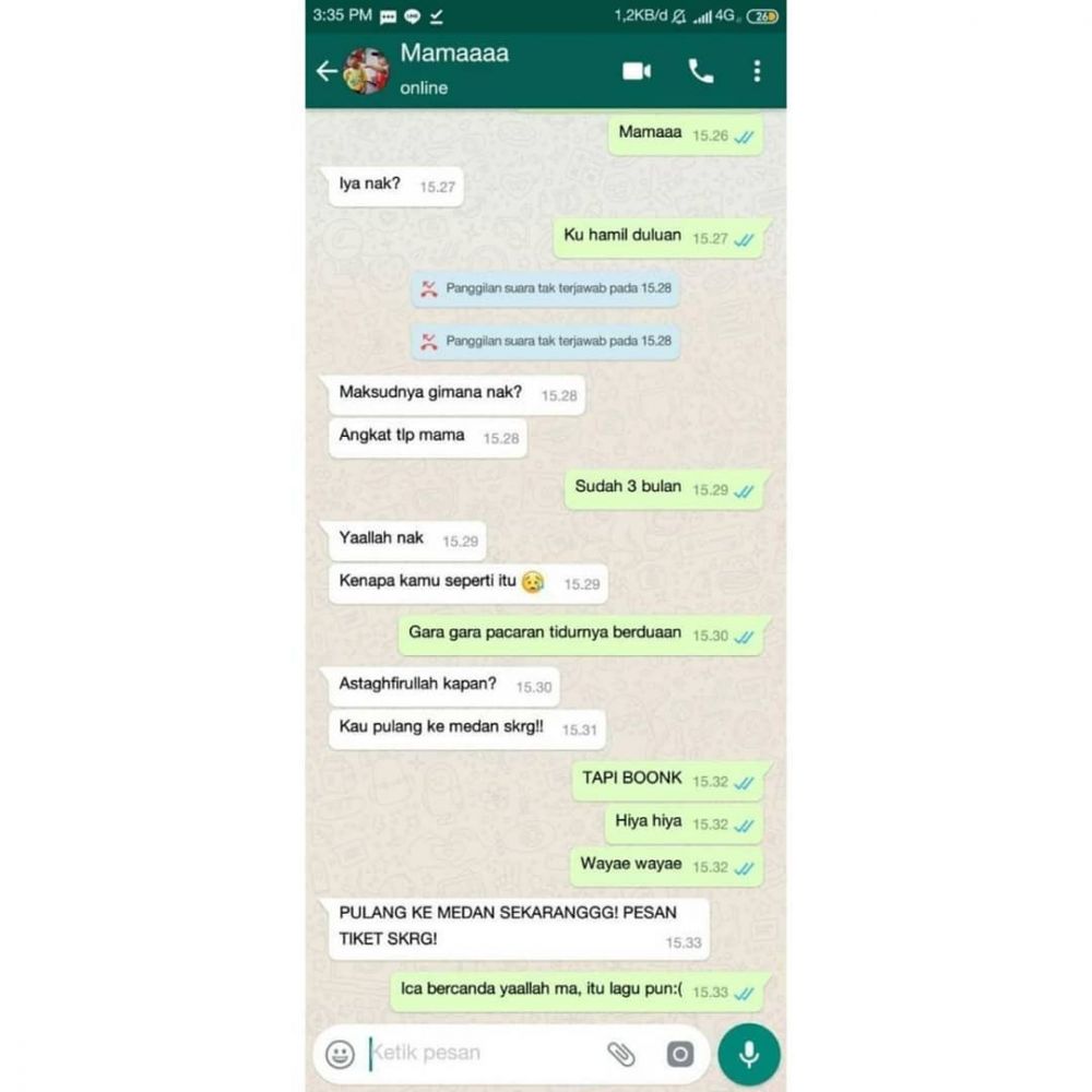 10 Chat lucu ibu dan anak ini bikin nyengir tepuk jidat
