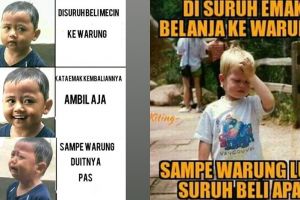10 Meme lucu 'disuruh emak belanja', endingnya pecah abis