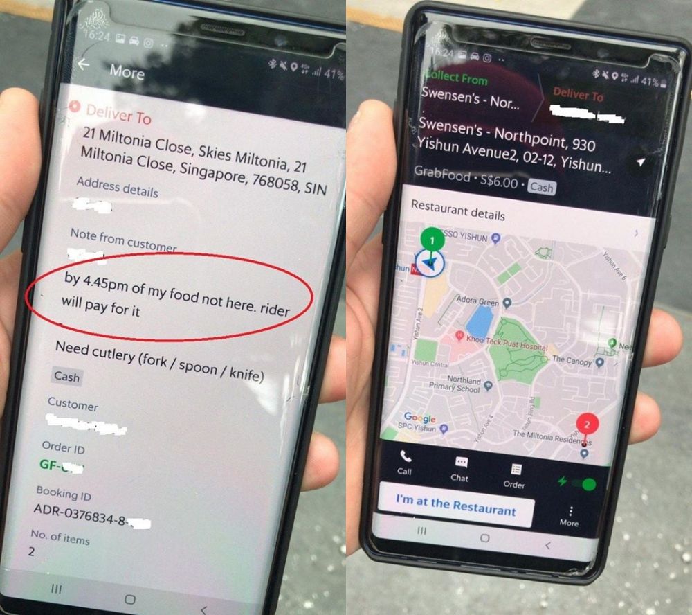 Terima order makanan, driver ojek online dapat catatan bikin emosi
