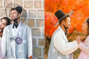 8 Momen mesra Raffi Ahmad & Nagita pakai hanbok, ciuman romantis