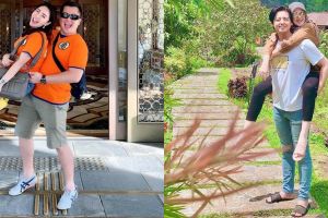 Sah suami-istri, gaya gendongan 8 pasang seleb jadi sorotan