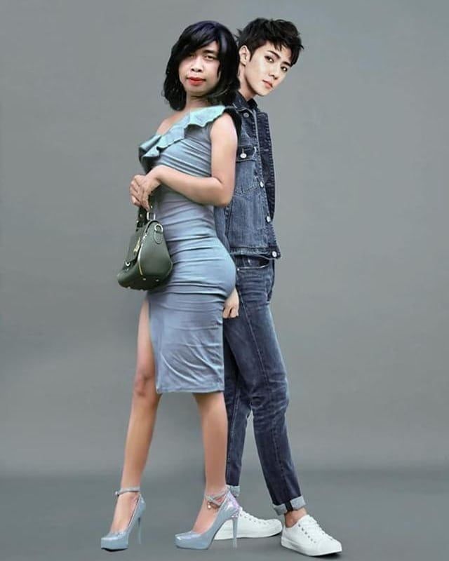 6 Foto editan Mimi Peri bareng artis Korea, bikin kesal