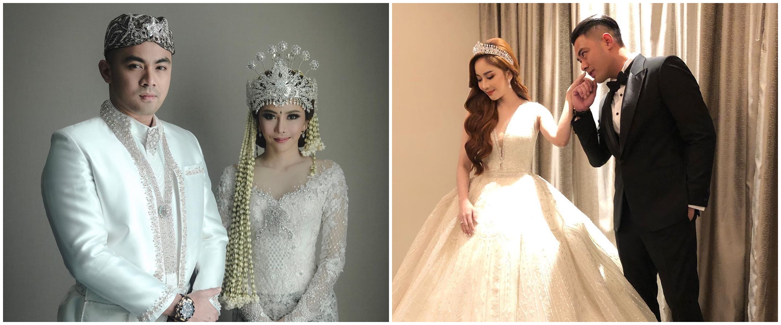 10 Momen akad hingga resepsi Guntur Triyoga dan Apristiyah