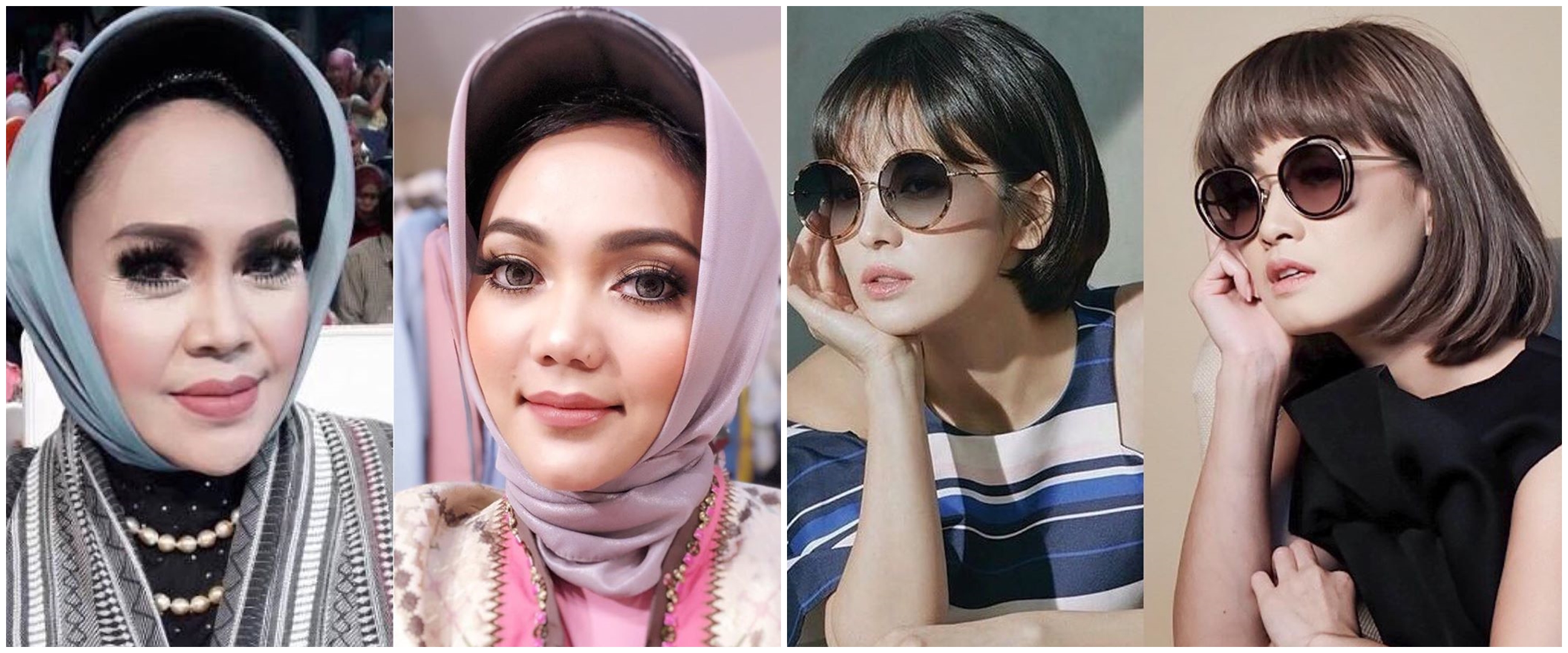 8 Gaya seleb tirukan artis lain ini totalitas banget