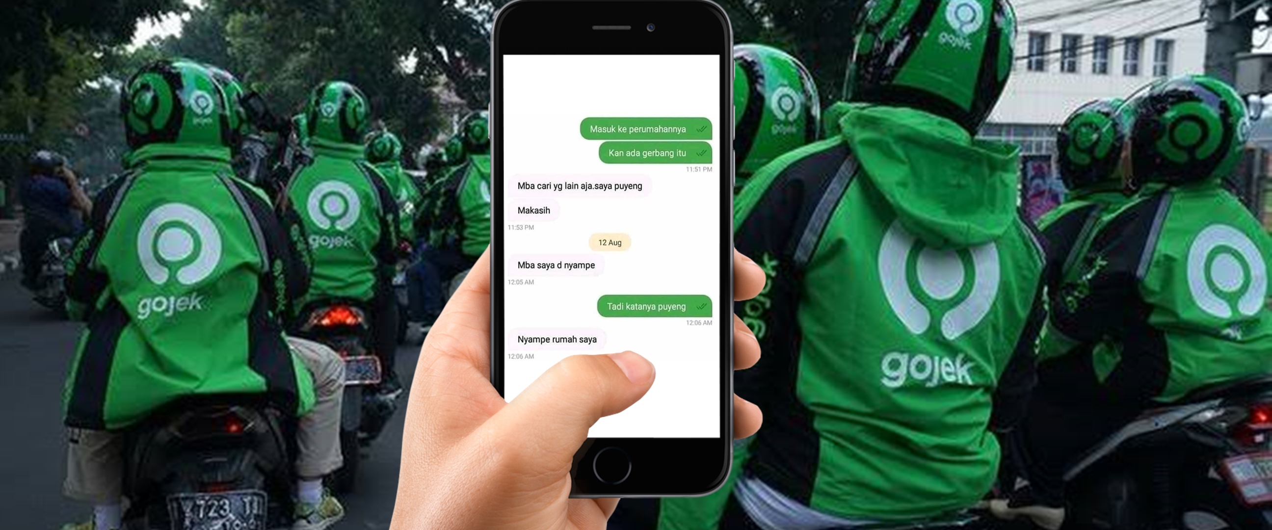 10 Chat lucu driver ojek online batal jemput pelanggan, kocak