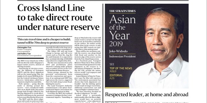 Jokowi raih anugerah Asian of The Year dari The Straits Times