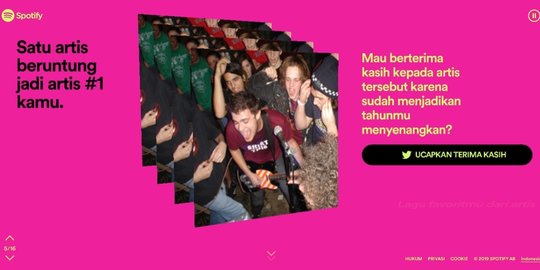 Cara bikin Spotify Wrapped 2019, mudah dan cepat