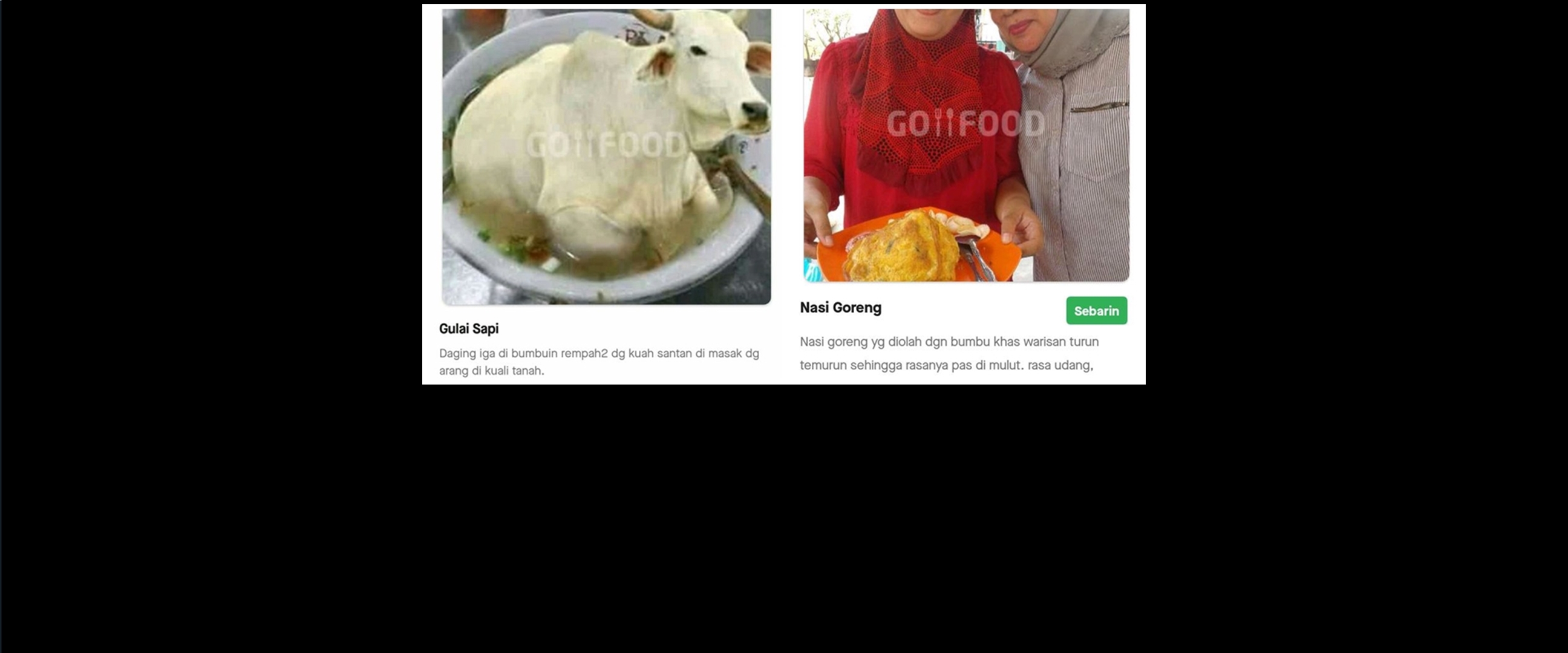 7 Foto menu makanan di aplikasi ojek online ini nyeleneh