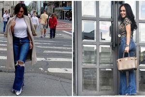 12 Padu padan celana jeans ala Yuni Shara, bikin makin kece