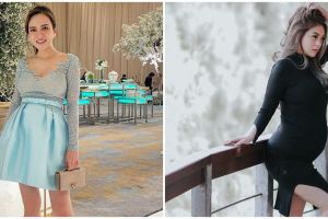 Gaya 10 seleb pakai mini dress saat hamil tua, curi perhatian