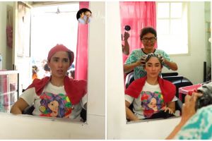 11 Momen Ussy Sulistiawaty perawatan di salon kampung, tuai pujian