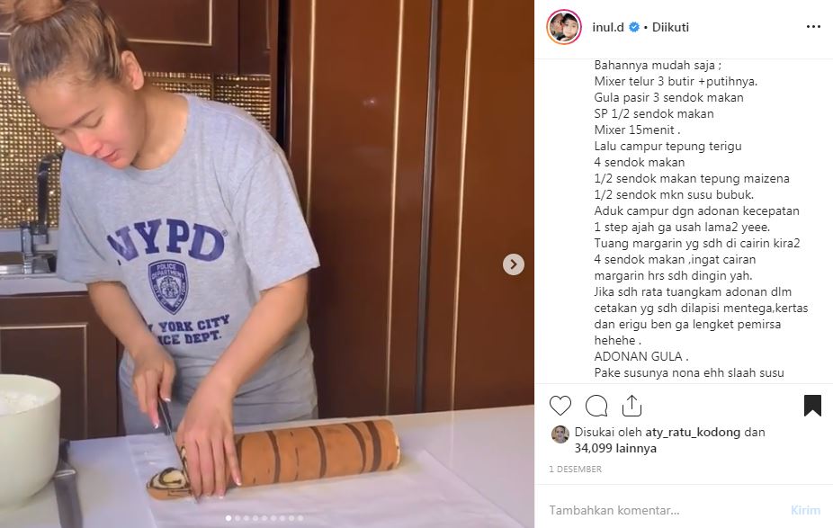 5 Resep kue kekinian ala Inul Daratista, bukti jago masak