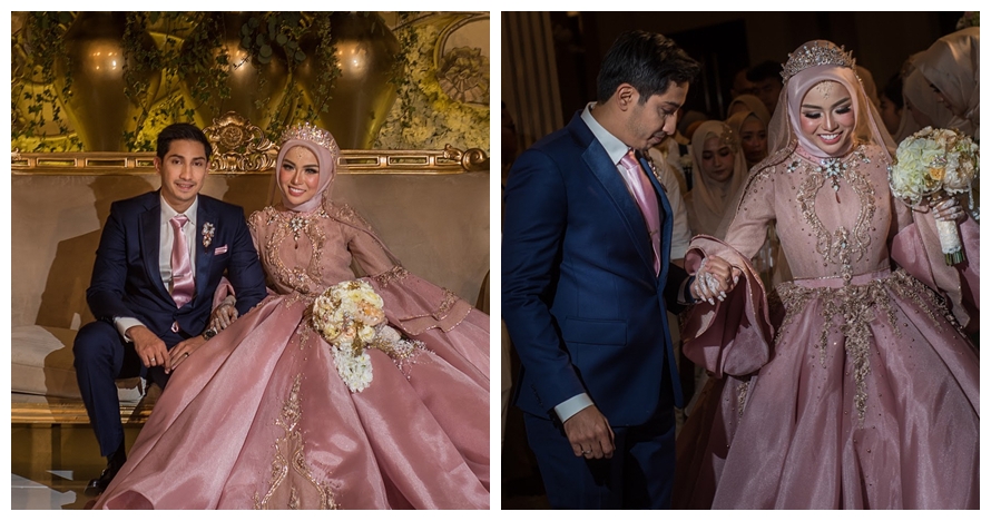 Inspirasi gaun pernikahan 10 seleb berhijab, elegan bak princess