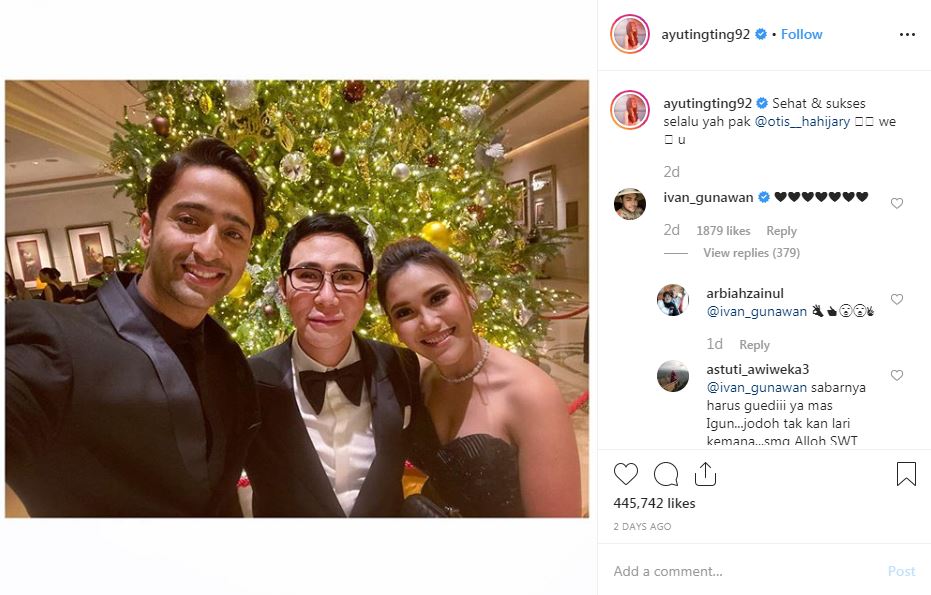 Ayu Ting Ting foto bareng Shaheer Sheikh, reaksi Igun jadi sorotan