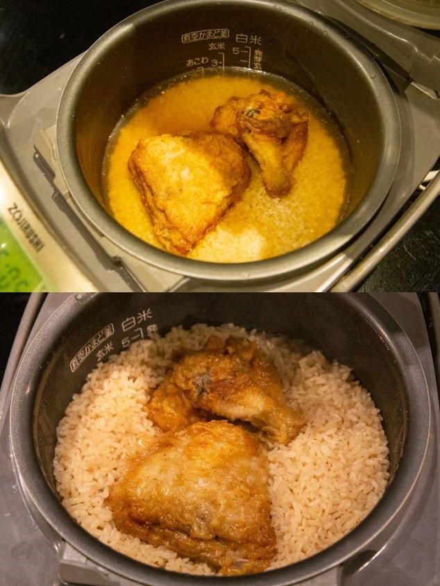 Viral resep nasi dimasak bareng ayam KFC, hasilnya bikin ngiler
