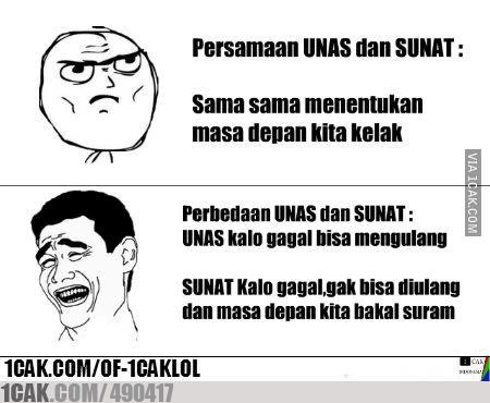 Ujian Nasional dihapus, yuk intip ulang 10 meme kocaknya