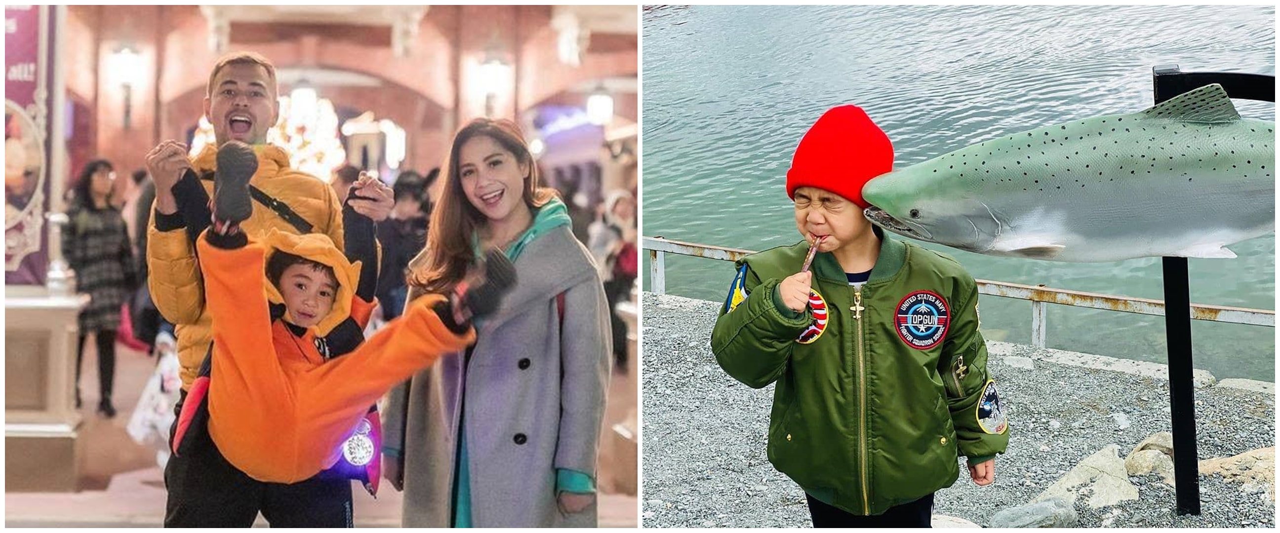 8 Aksi lucu Rafathar di luar negeri, gemesin banget