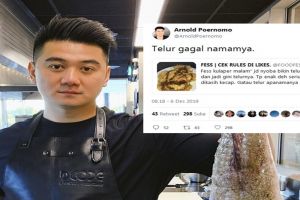 7 Cuitan Chef Arnold hadapi masakan warganet, nyelekit