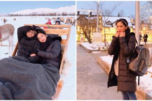 10 Potret liburan Bunga Zainal di Norwegia, bak negeri dongeng