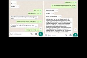 5 Chat WA lucu bule nyangka lagi dilamar pacar karena pengamen