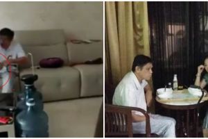 Detik-detik penangkapan istri aniaya suami yang sakit stroke