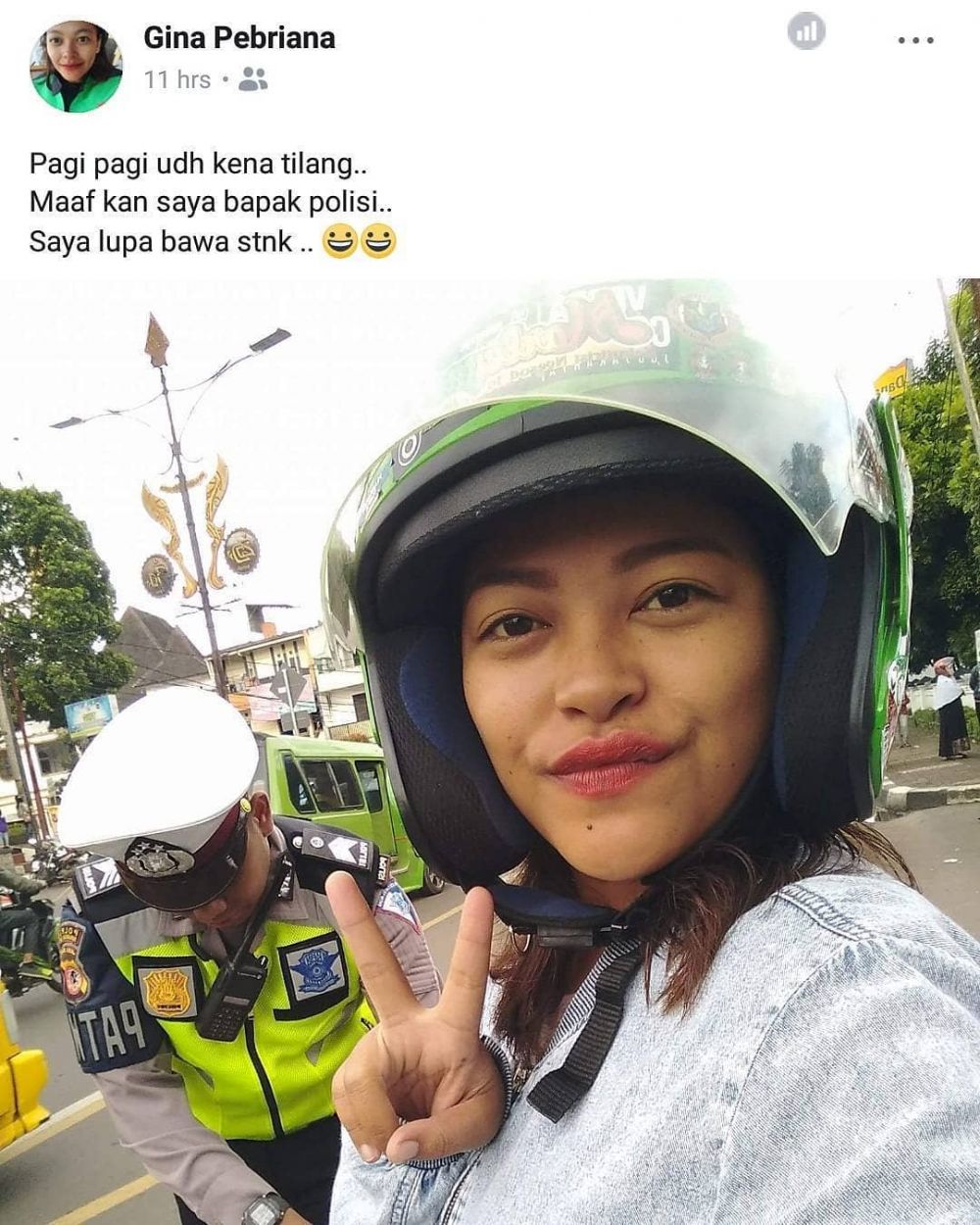 7 Curhat driver ojek online saat ditilang, ekspresinya kocak