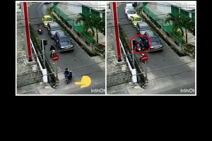 Viral detik-detik pemotor lawan arah bikin celaka pengendara lain