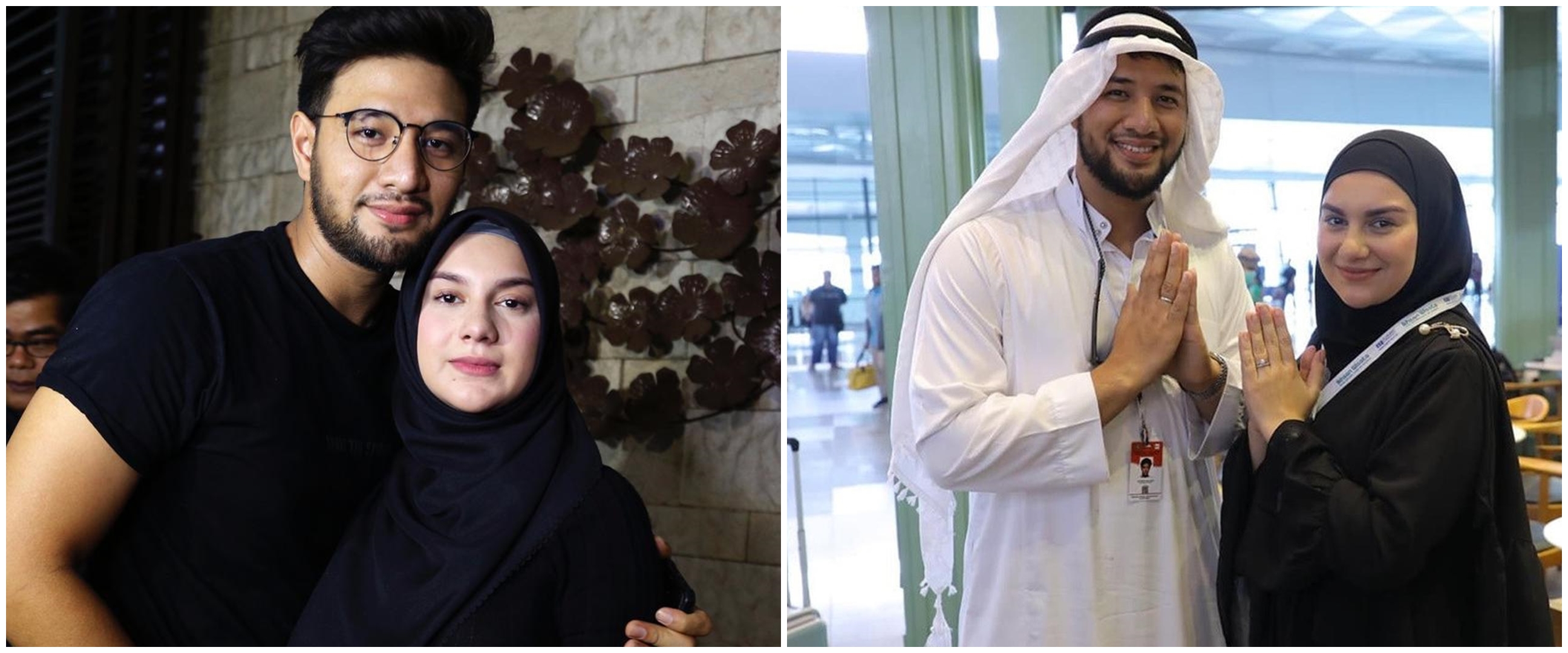 7 Potret Ammar Zoni & Irish Bella umrah, parasnya manglingi