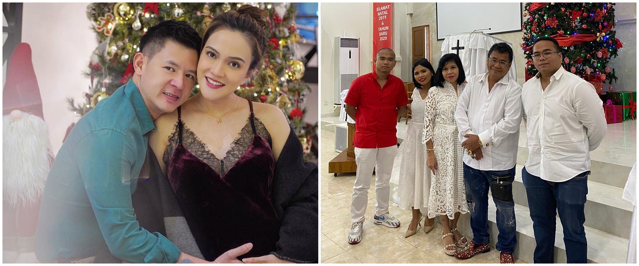 Momen perayaan Natal 10 seleb Tanah Air, penuh sukacita