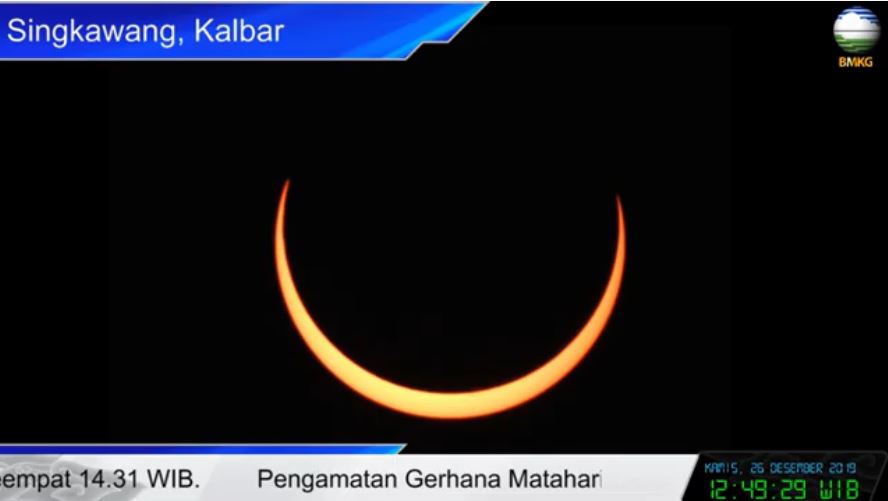 6 Potret fenomena alam gerhana matahari cincin, bikin kagum