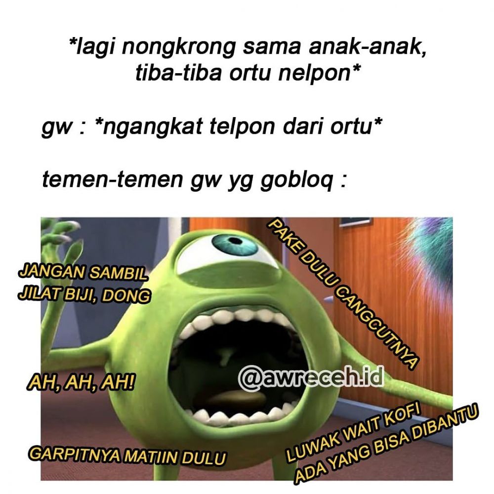 10 Meme lagi ditelepon emak ini lucunya bikin geleng kepala