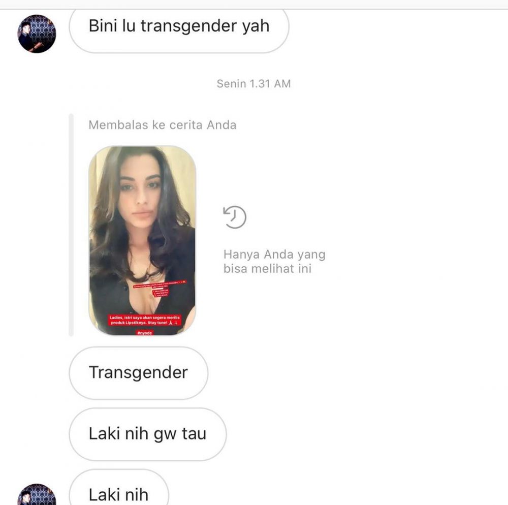 Nora Alexandra istri Jerinx SID geram dituduh transgender